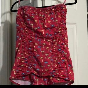 Vintage Ribbed palm tree onepiece 